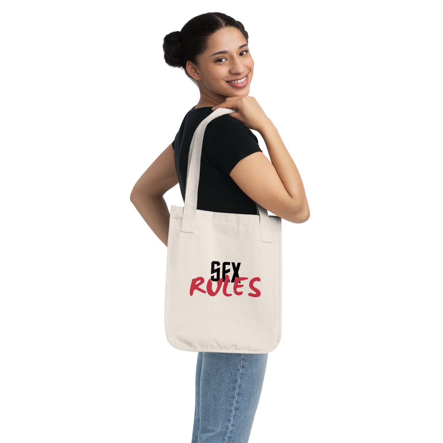Organic Canvas "Sex Rules" Tote Bag