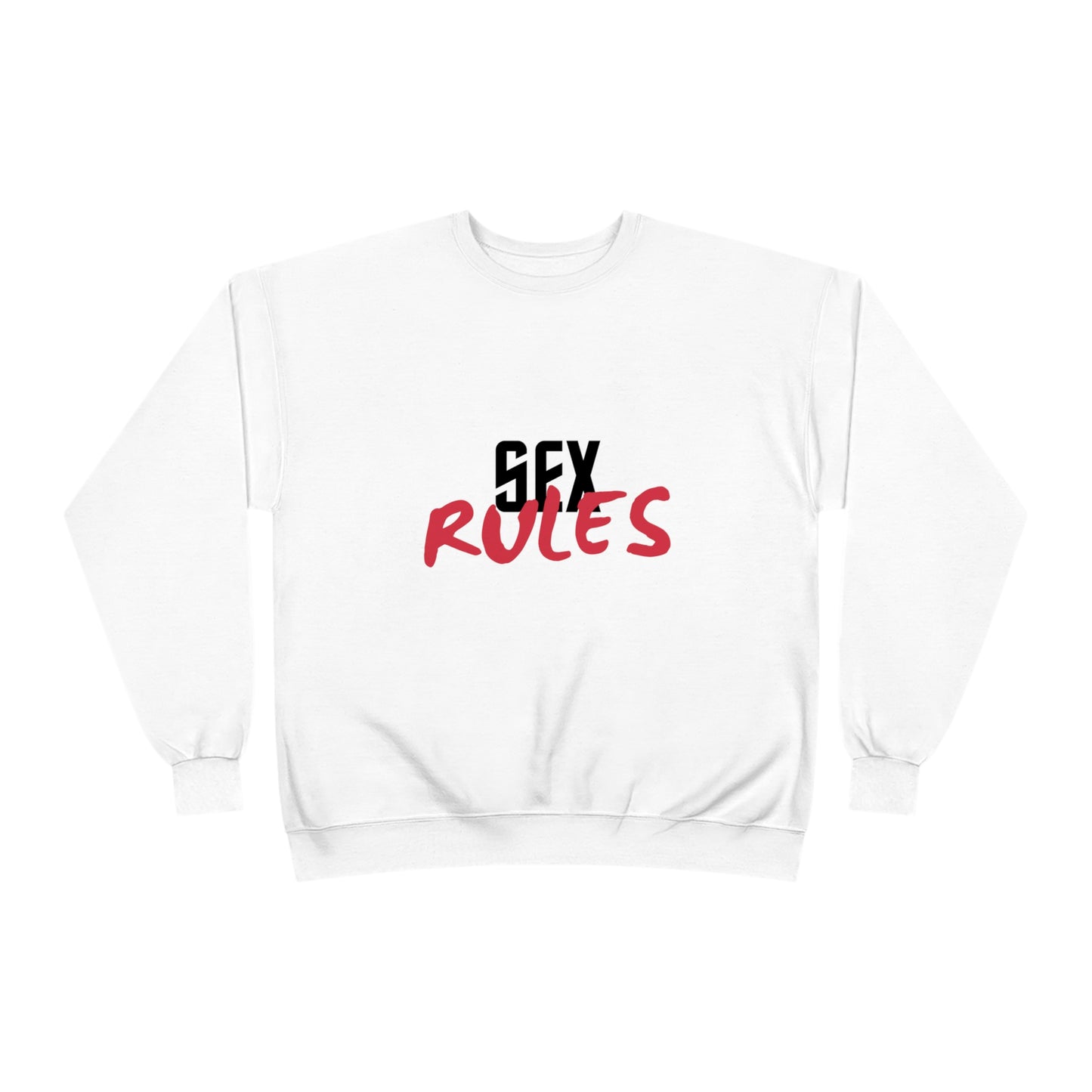 Eco-Friendly "Sex Rules" Basic Crewneck Sweatshirt by EcoSmart® (Unisex)