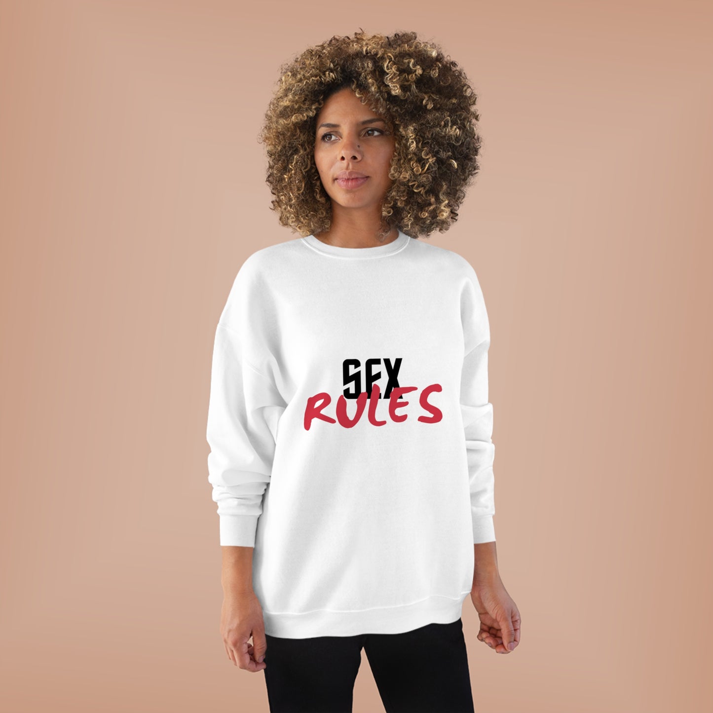 Eco-Friendly "Sex Rules" Basic Crewneck Sweatshirt by EcoSmart® (Unisex)