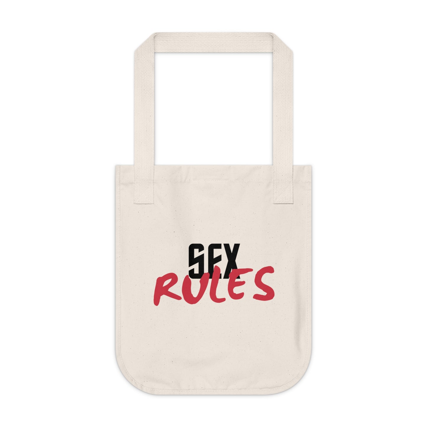 Organic Canvas "Sex Rules" Tote Bag