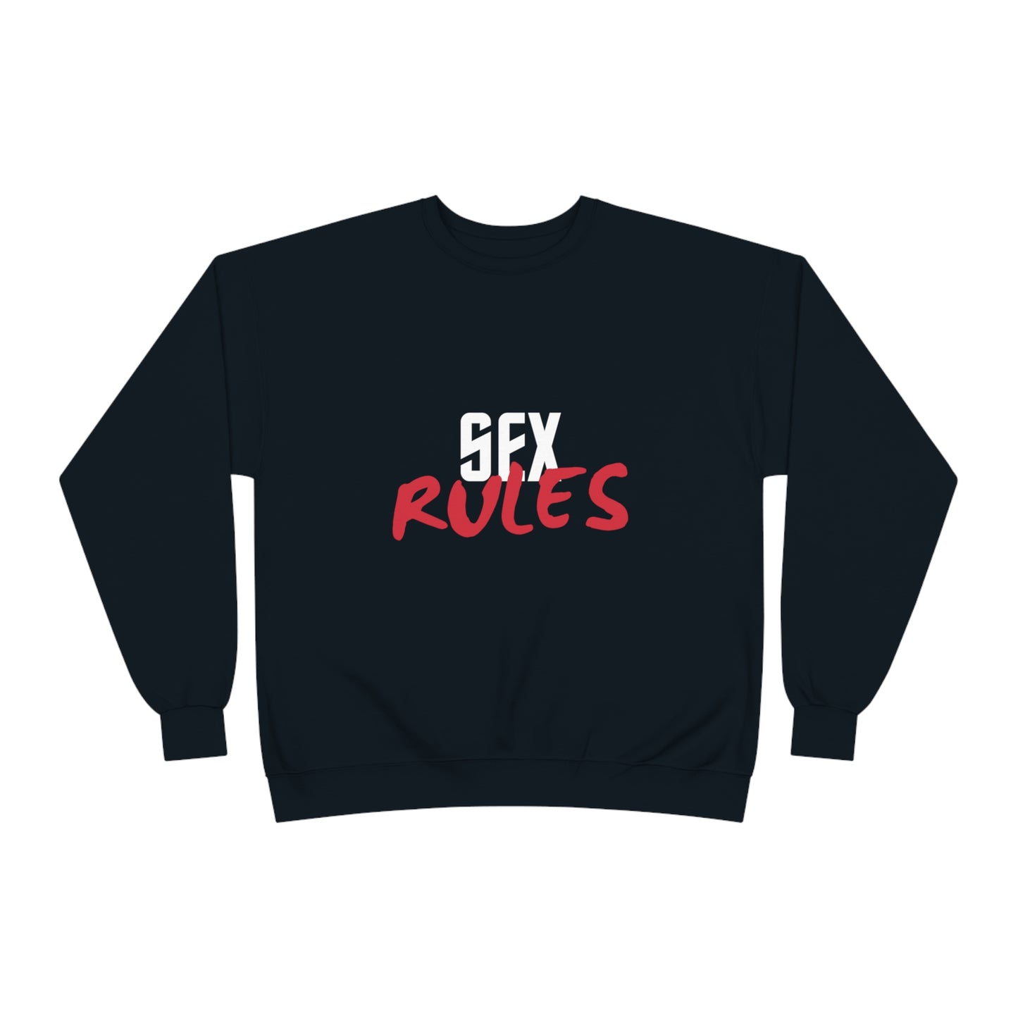 Eco-Friendly "Sex Rules" Basic Crewneck Sweatshirt by EcoSmart® (Unisex)