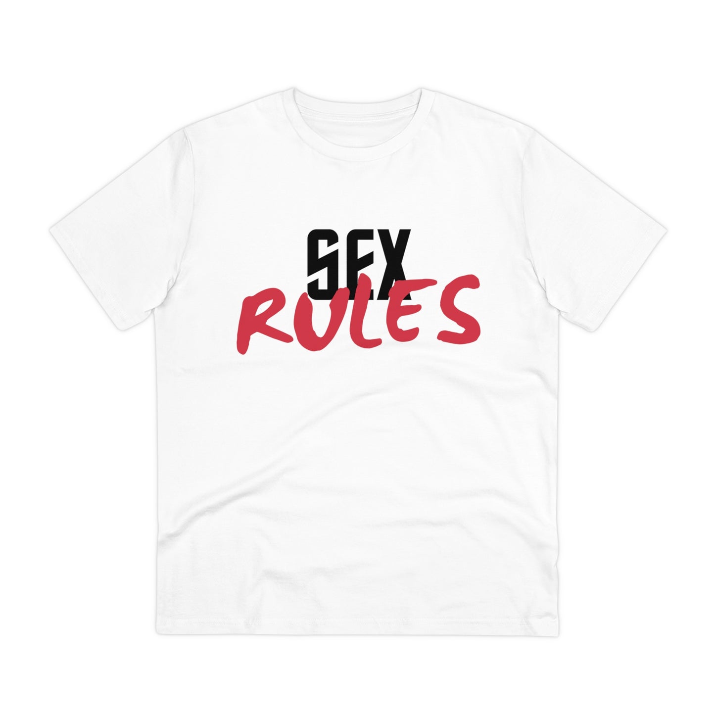 Eco-friendly Organic Cotton "Sex Rules" Basic T-shirt (Unisex)