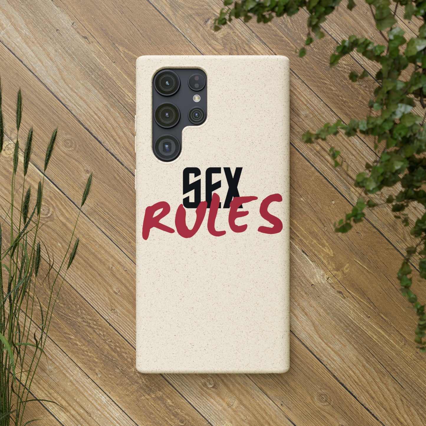 "Sex Rules" Biodegradable Cases (multiple options)