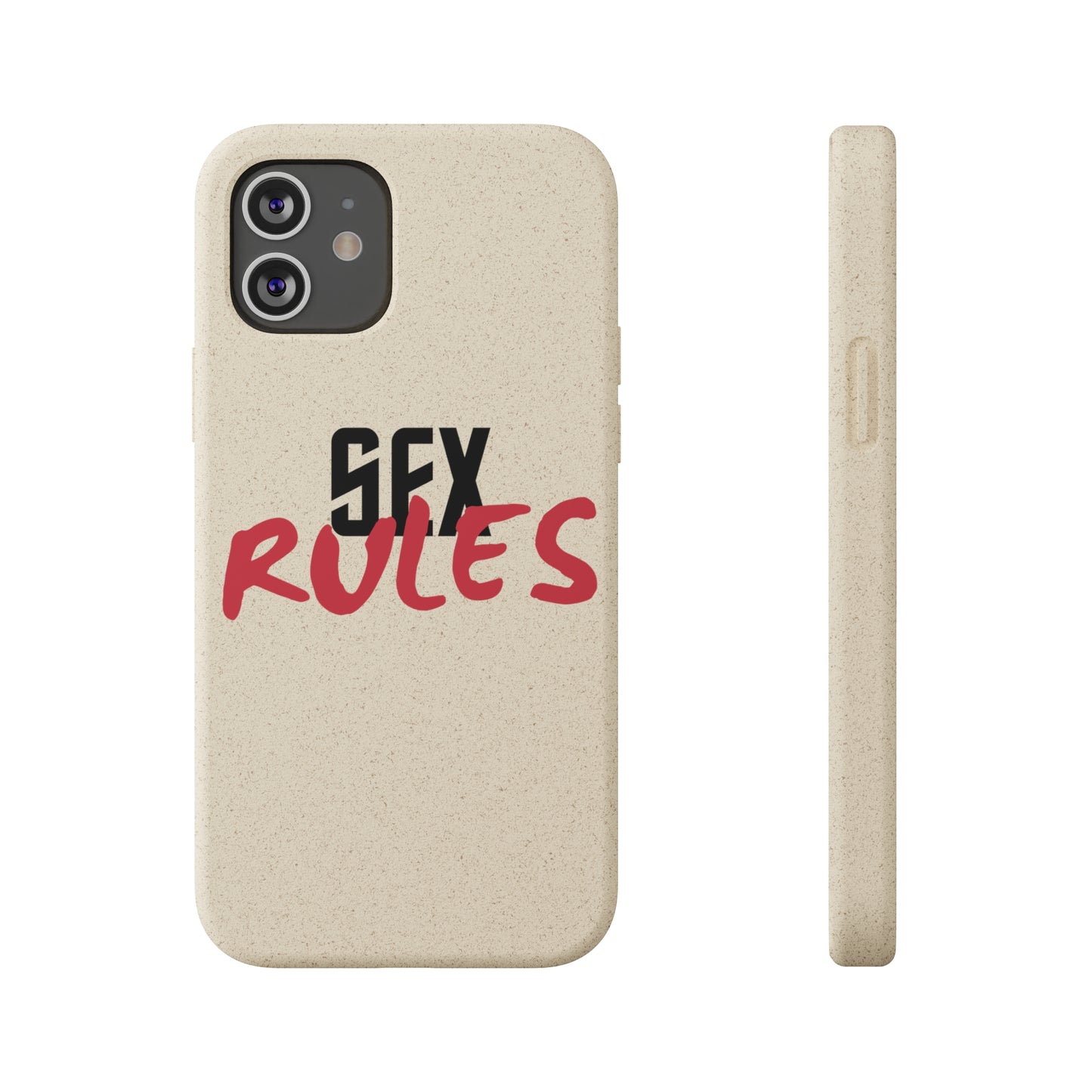 "Sex Rules" Biodegradable Cases (multiple options)