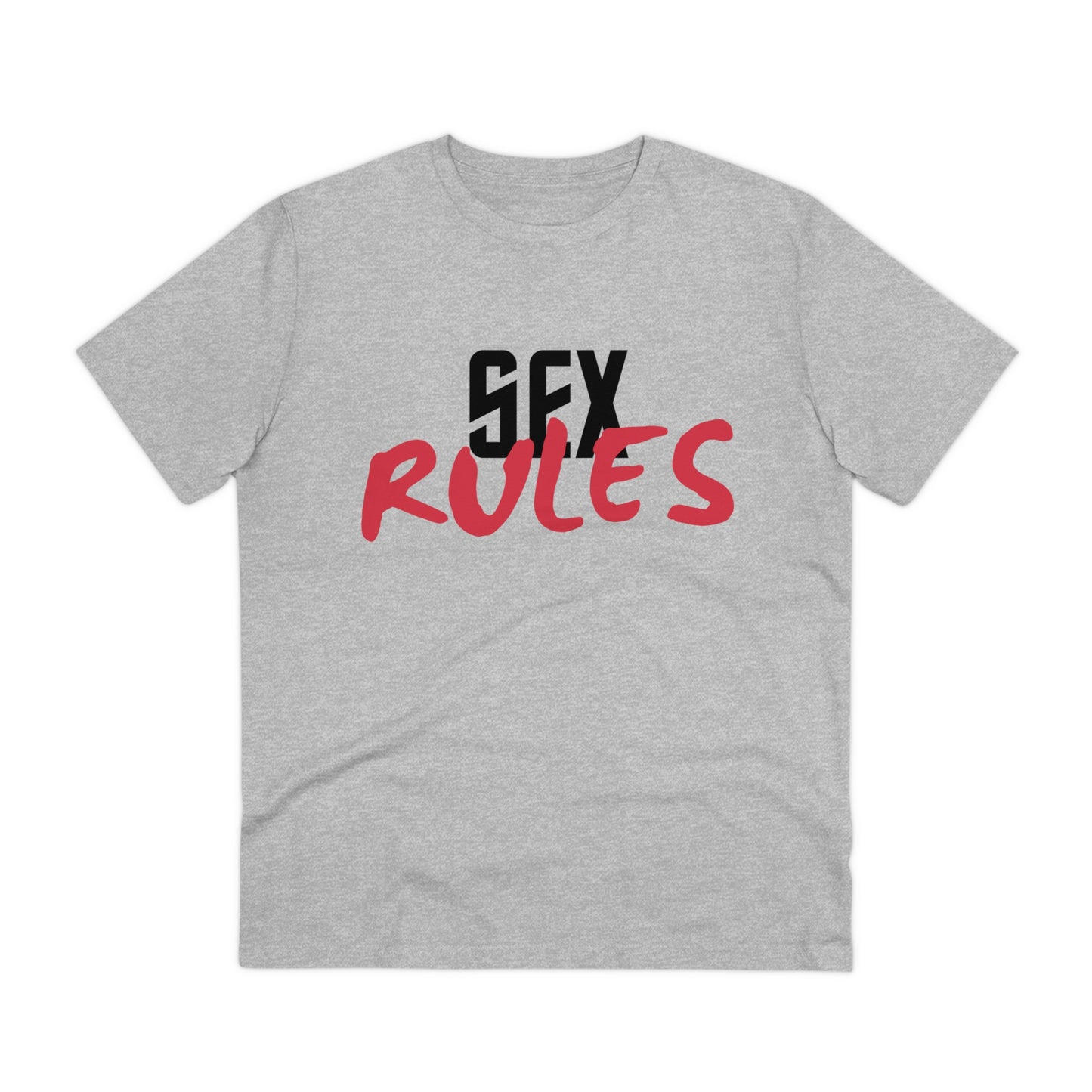 Eco-friendly Organic Cotton "Sex Rules" Basic T-shirt (Unisex)