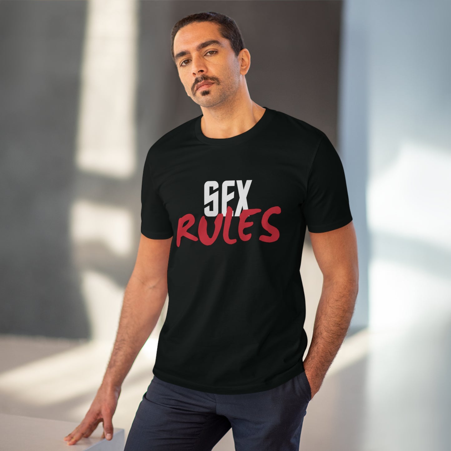 Eco-friendly Organic Cotton "Sex Rules" Basic T-shirt (Unisex)