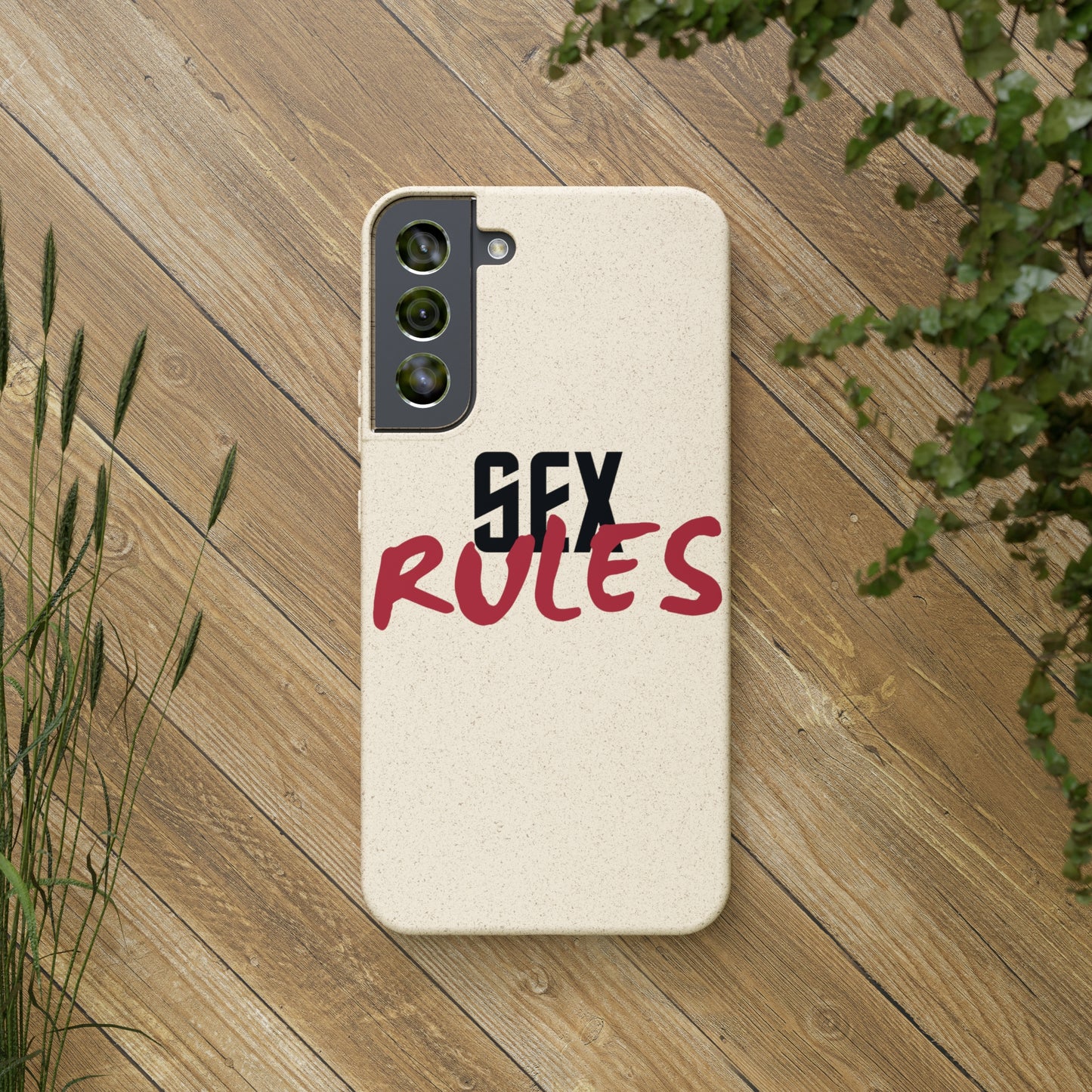 "Sex Rules" Biodegradable Cases (multiple options)